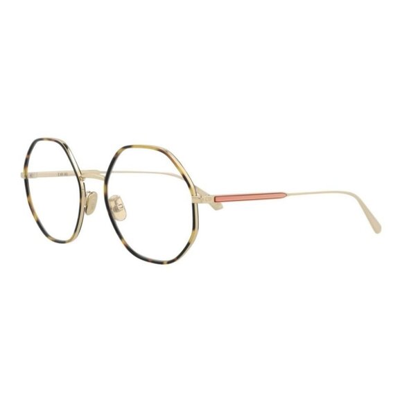 Dior Womens Round/Oval Gold Gold Transparent Fashion Designer Eyewear - Picture 1 of 4